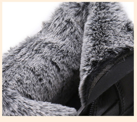 Öko bőrből készült női téli csizma fűzővel, fém díszítéssel