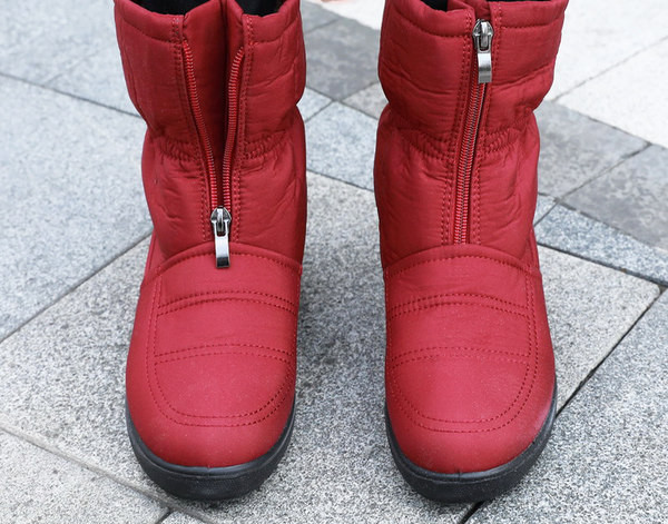 Γυναικεία χειμωνιάτικα μποτάκια με φερμουάρ