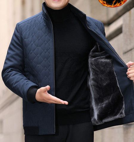 Meeste talvejope lühike mudel sooja voodriga