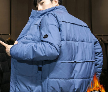 Moodne taskutega meeste talvejope - kolme värvi