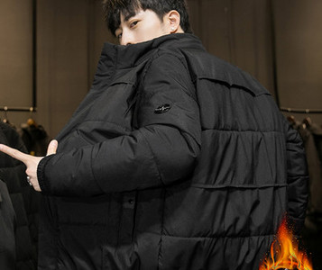 Moodne taskutega meeste talvejope - kolme värvi