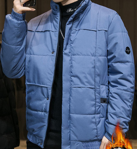 Moodne taskutega meeste talvejope - kolme värvi