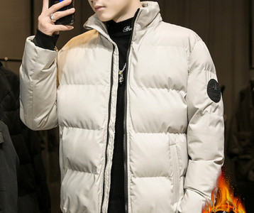 Modern férfi dzseki sima modell kapucni nélkül