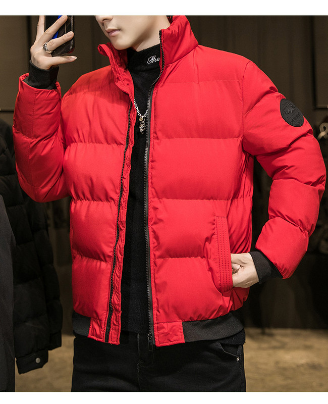 Modern férfi dzseki sima modell kapucni nélkül