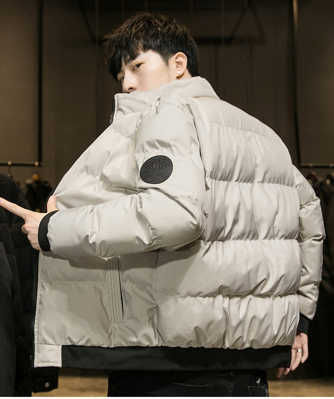 Modern férfi dzseki sima modell kapucni nélkül