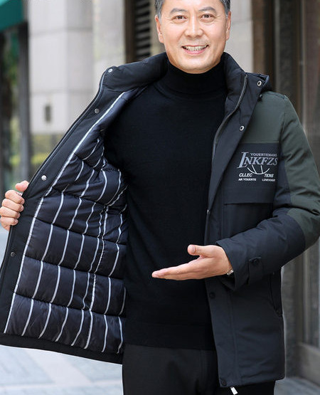 Új modell férfi kabát kapucnival - alkalmas télire