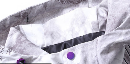 Õhuke värvilise mustriga kevad-sügisjope - suur suurus