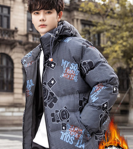 Soe värvimustriga talvejope