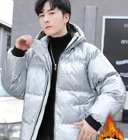 Talvine kapuutsiga meeste jope - kolmes värvitoonis