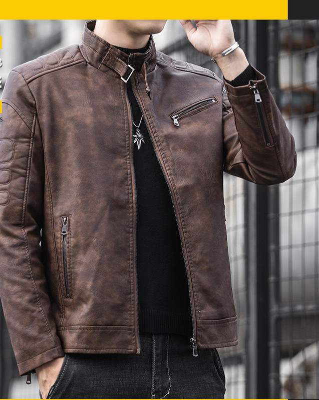 Moodne meeste nahktagi luku ja taskutega