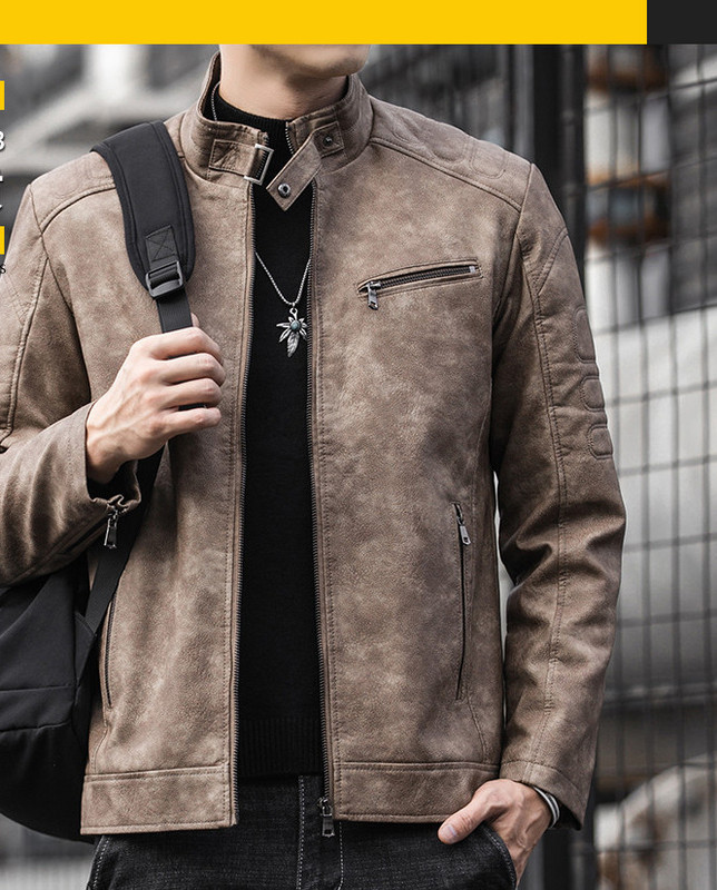 Moodne meeste nahktagi luku ja taskutega