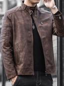 Meeste nahktagi uus mudel luku ja taskutega