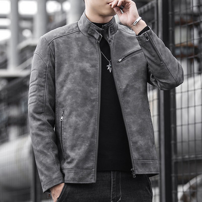 Meeste nahktagi uus mudel luku ja taskutega