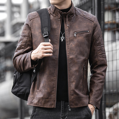 Meeste nahktagi uus mudel luku ja taskutega