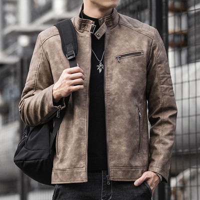 Meeste nahktagi uus mudel luku ja taskutega