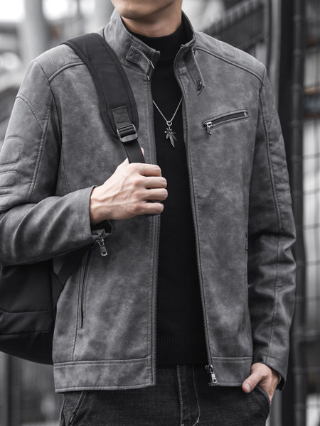 Meeste nahktagi uus mudel luku ja taskutega