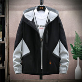 Férfi tavaszi kabát három színben és kapucnival