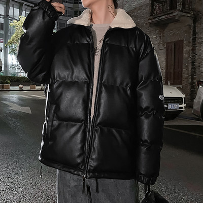 Tõmblukuga soe talvejope meestele