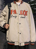 Meeste nahktagi, millel on kiri ja nööpkinnitus