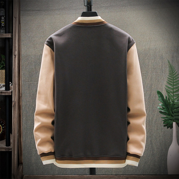 Igapäevane nööpide ja kirjaga meeste jope