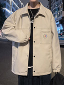 Férfi kabát klasszikus gallérral - egyenes modell