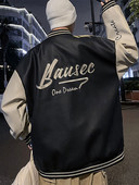 Καθημερινό ανδρικό μπουφάν με κέντημα και φερμουάρ