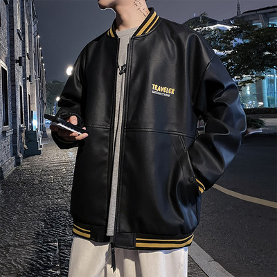 Tõmbluku ja tikandiga kevadine meeste jope