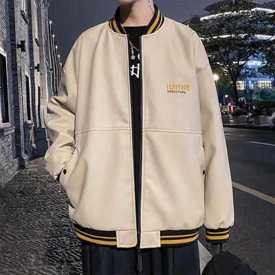 Tõmbluku ja tikandiga kevadine meeste jope