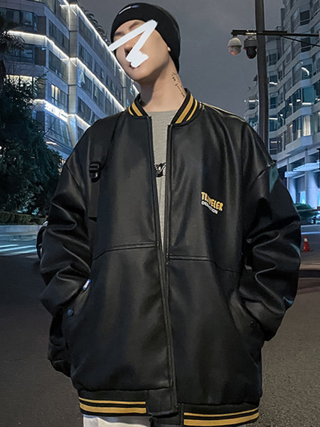 Tõmbluku ja tikandiga kevadine meeste jope