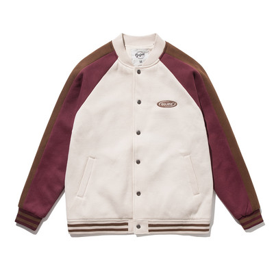 Nööpide ja madala kraega meeste kevadjope