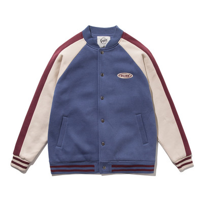 Nööpide ja madala kraega meeste kevadjope