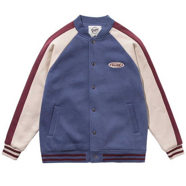 Nööpide ja madala kraega meeste kevadjope