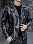 Klassikalise kraega meeste nahktagi