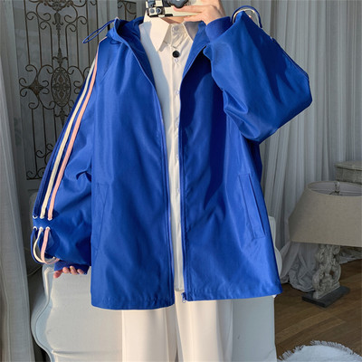 Uus mudel kapuutsiga meeste kevadjope - kolme värvi