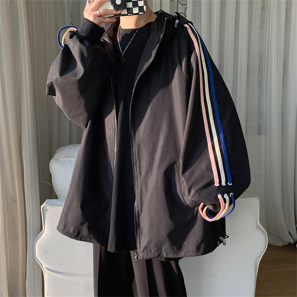 Uus mudel kapuutsiga meeste kevadjope - kolme värvi