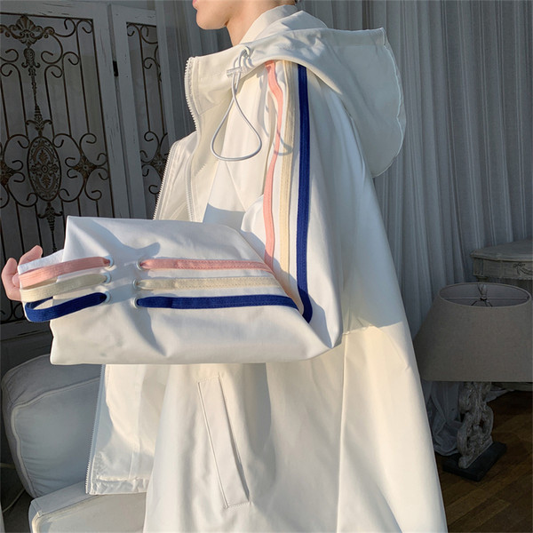 Uus mudel kapuutsiga meeste kevadjope - kolme värvi