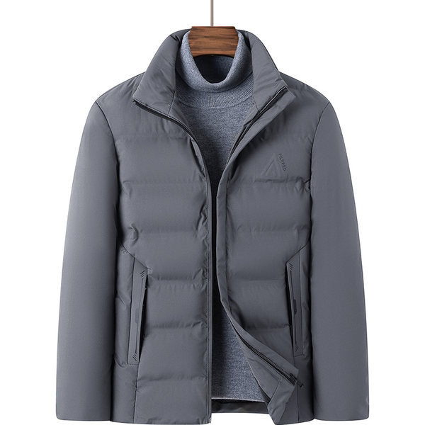 Téli férfi kabát alacsony gallérral