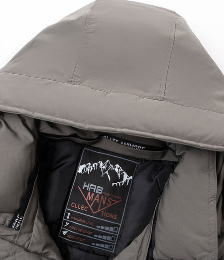 Geaca barbati cu gluga si buzunare - model lung