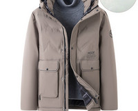 Meeste jope luku ja kapuutsiga