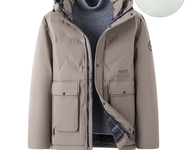 Meeste jope luku ja kapuutsiga