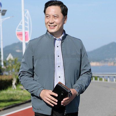 Tavaszi férfi kabát cipzárral kapucni nélkül - többféle színben