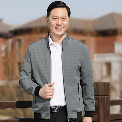 Tavaszi férfi kabát cipzárral kapucni nélkül - többféle színben