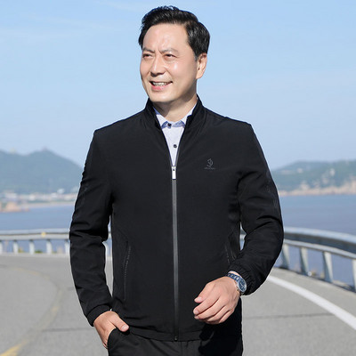 Tavaszi férfi kabát cipzárral kapucni nélkül - többféle színben