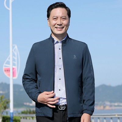 Tavaszi férfi kabát cipzárral kapucni nélkül - többféle színben