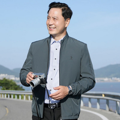 Tavaszi férfi kabát cipzárral kapucni nélkül - többféle színben