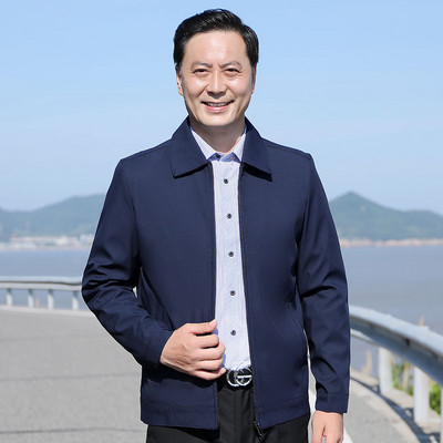 Tavaszi férfi kabát cipzárral kapucni nélkül - többféle színben