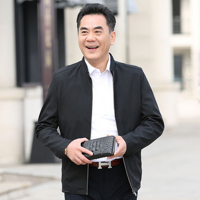 Tavaszi férfi kabát cipzárral kapucni nélkül - többféle színben