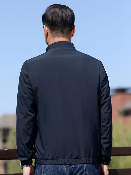 Tavaszi férfi kabát cipzárral kapucni nélkül - többféle színben