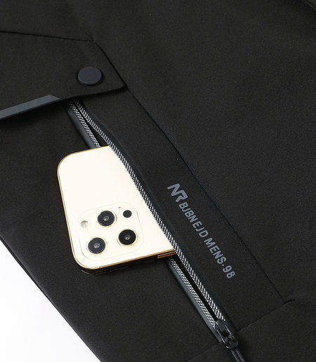 Férfi téli kabát cipzárral két színben