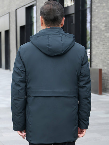 Férfi téli kabát cipzárral két színben